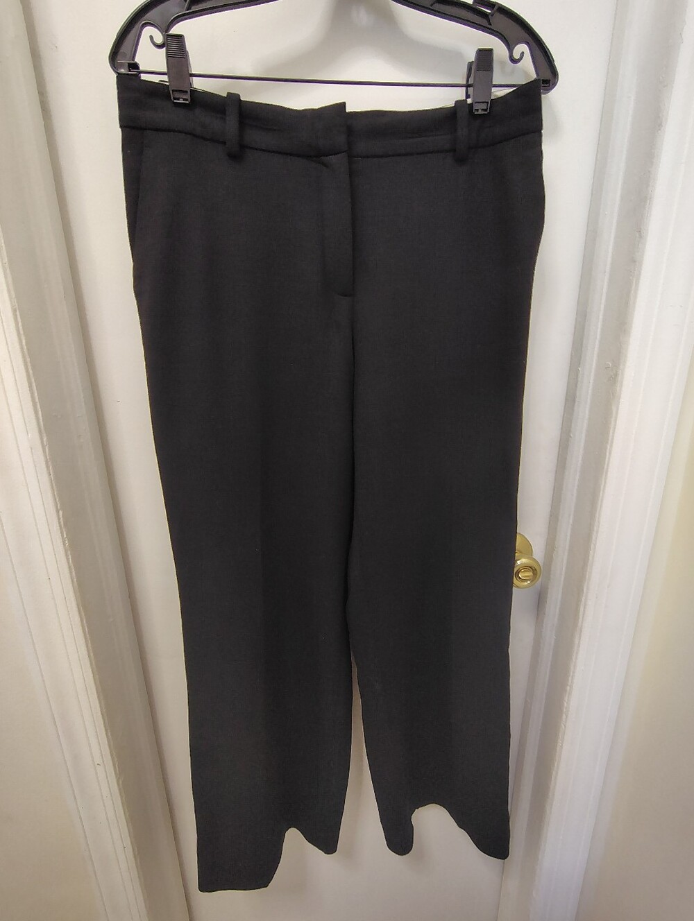 Classic Black Women's Dress Wool Pants